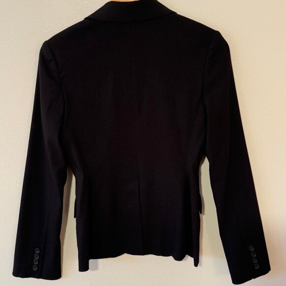 Express Design Studio Tailored Black Three Button Blazer Size 0 - Picture 4 of 6